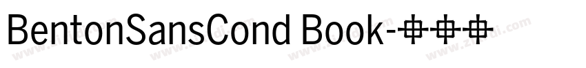 BentonSansCond Book字体转换
